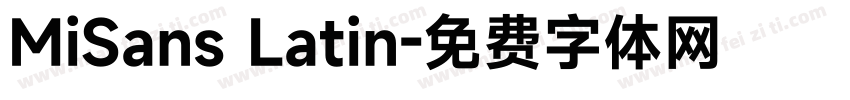 MiSans Latin字体转换